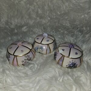 Lot of 3 Ardleigh Elliot Musical Trinket Boxes Lena Liu's Garden Treasures